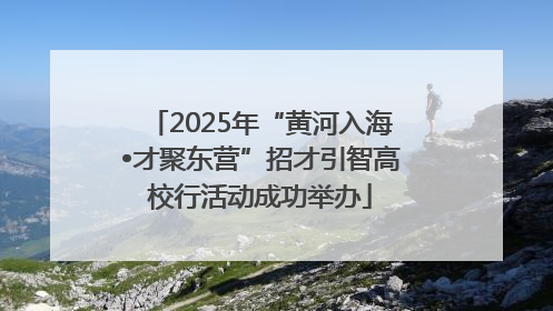 2025年“黄河入海•才聚东营”招才引智高校行活动成功举办